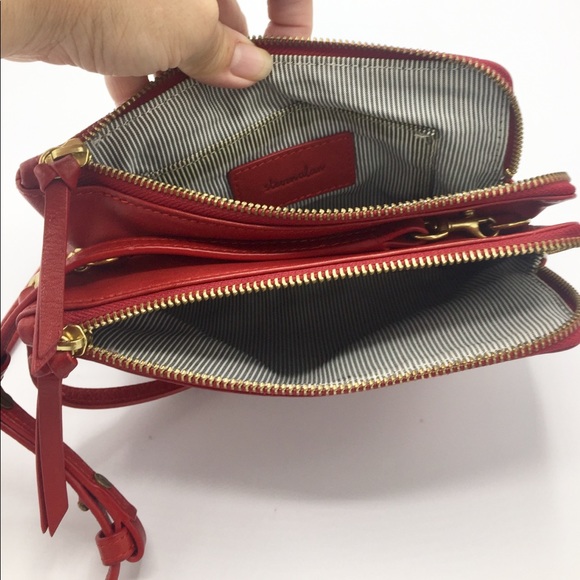 Steven Alan Red Leather Crossbody Bag - Picture 6 of 15